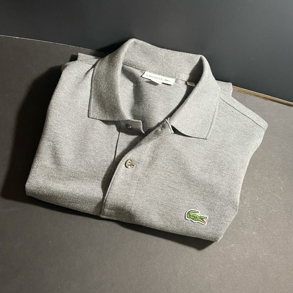 XL Grey LACOSTE🐊 Polo Shirt - Picture 1 of 2